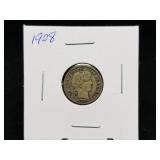 1908 Barber Dime