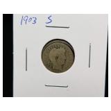 1903 S Barber Dime