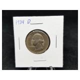 1934 D Washington Quarter