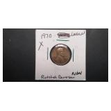1970 Lincoln Cent Rotated Reverse
