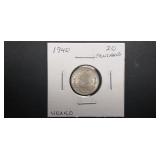1940 20 Centavos From Mexico 72% Silver