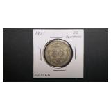 1921 50 Centavos From Mexico 72% Silver