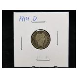 1914 D Barber Dime