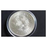 1947 5 Pesos From Mexico 90% Silver High Grade