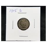 1905 S Barber Dime