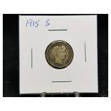 1915 S Barber Dime