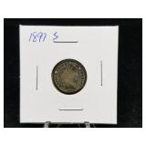 1899 S Barber Dime