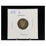 1898 S Barber Dime