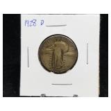 1928 D Standing Liberty Quarter