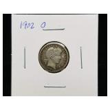 1902 O Barber Dime