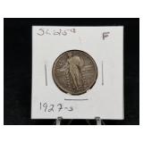 1927 S Standing Liberty Quarter Semi-Key Date