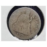 1876 Seated Liberty Dime