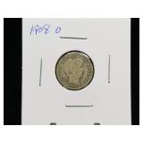 1908 O Barber Dime