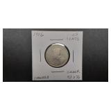 1916 25 Cents From Canada 92.5% Silver