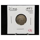 1883 Seated Liberty Dime Full Liberty