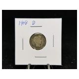 1908 D Barber Dime