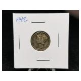 1942 Mercury Dime