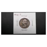 1958 D Washington Quarter