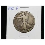 1942 D Walking Liberty Half Dollar