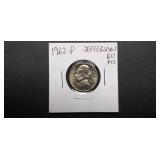 1962 P Jefferson Nickel BU MS