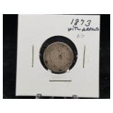 1873 Seated Liberty Dime