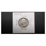 1959 D Washington Quarter