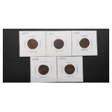 5  1883 Indian Head Cents