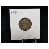 1945 Silver Jefferson Nickel