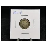 1910 S Barber Dime