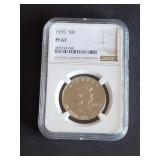 1955 Franklin Half Dollar NGC PF67