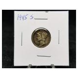 1945 S Mercury Dime