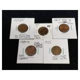 5 Lincoln Cent Error Coins