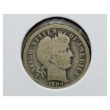 1909 O Barber Dime