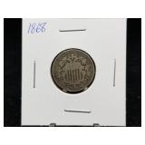 1868 Shield Nickel