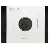 1907 O Barber Dime