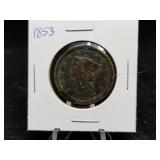1853 Large Cent