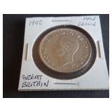 1942 Half Crown from Great Britain 50% Silver
