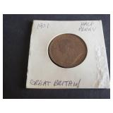 1901 Half Penny from Great Britain
