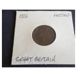 1886 Farthing from Great Britain