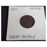 1885 Farthing from Great Britain