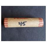 Roll of 1945 Lincoln Wheat Cents