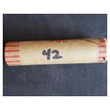 Roll of 1942 Lincoln Wheat Cents