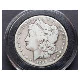 1890 CC Morgan Silver Dollar