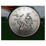 1995 Atlanta Olympic Games Half Dollar Soccer