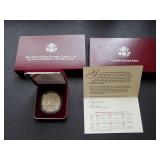 1995 P Atlanta Olympics Silver Dollar Track Field
