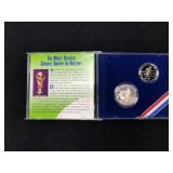 1994 S World Cup 2 Coin Set Silver Dollar Box COA