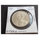 1966 50 Cents from Australia 80% Silver