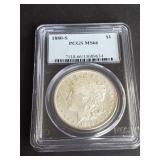 1880 S Morgan Silver Dollar PCGS MS66