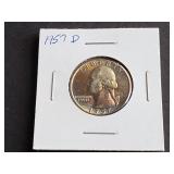 1957 D Washington Quarter