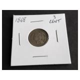 1868 3 Cent Nickel